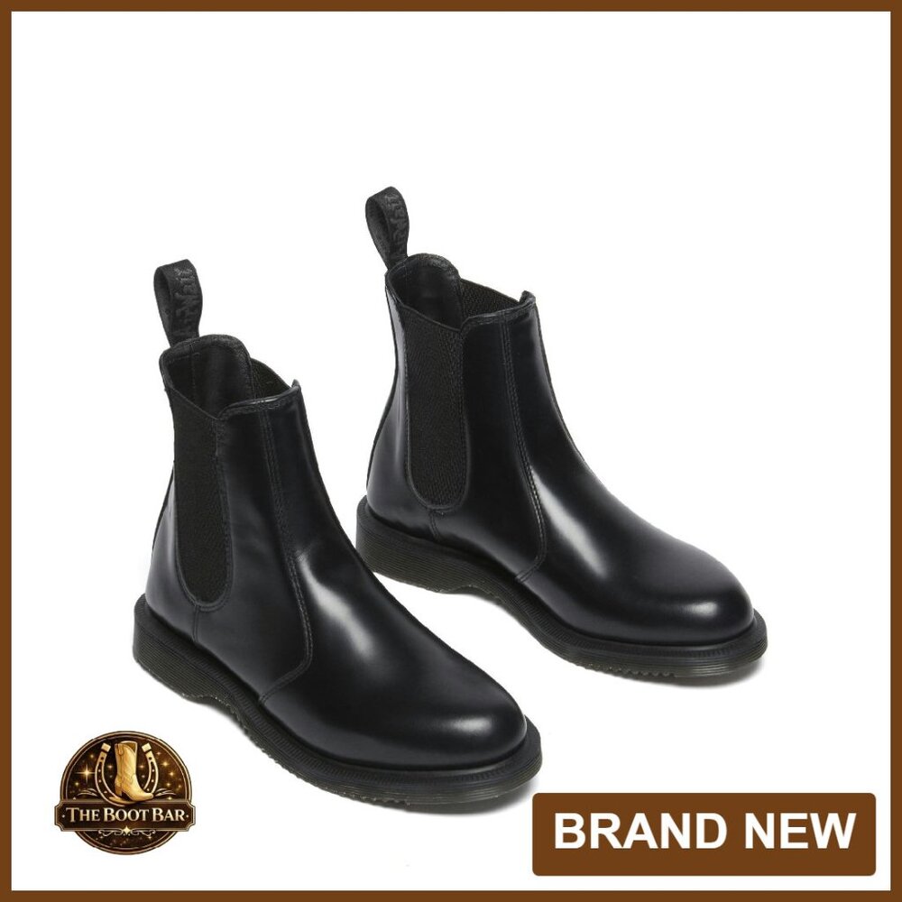 Women's Chelsea Boots Size 11 Us, Polished Smooth Leather, Elastic Gusset